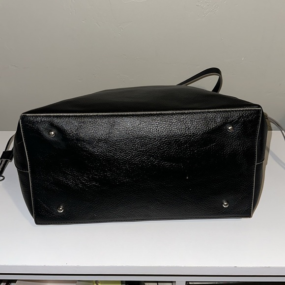 Lodis Black Leather Tote Purse EUC - Picture 2 of 10